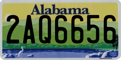 AL license plate 2AQ6656