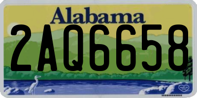 AL license plate 2AQ6658