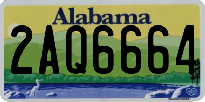 AL license plate 2AQ6664