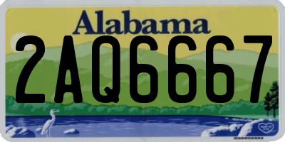 AL license plate 2AQ6667