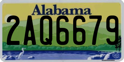 AL license plate 2AQ6679