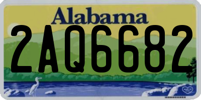 AL license plate 2AQ6682