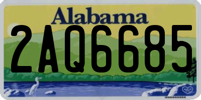 AL license plate 2AQ6685