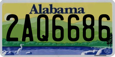 AL license plate 2AQ6686