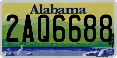 AL license plate 2AQ6688