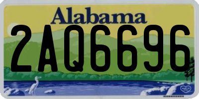 AL license plate 2AQ6696
