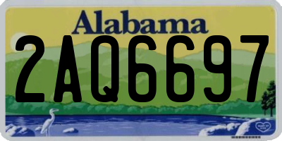 AL license plate 2AQ6697