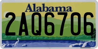 AL license plate 2AQ6706