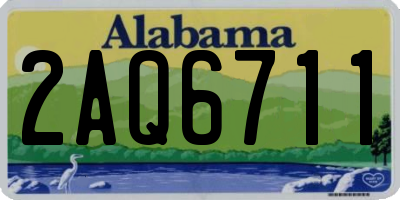 AL license plate 2AQ6711