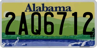 AL license plate 2AQ6712
