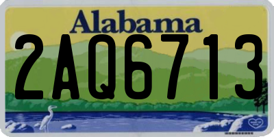 AL license plate 2AQ6713