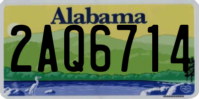 AL license plate 2AQ6714