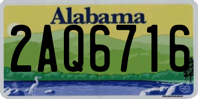 AL license plate 2AQ6716
