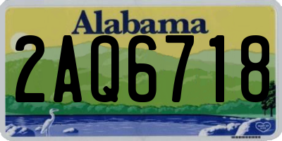 AL license plate 2AQ6718