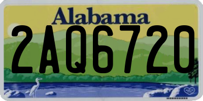 AL license plate 2AQ6720