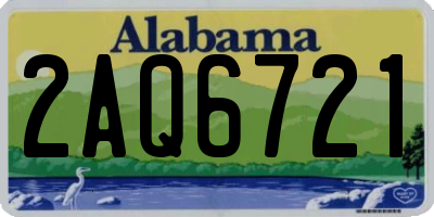 AL license plate 2AQ6721
