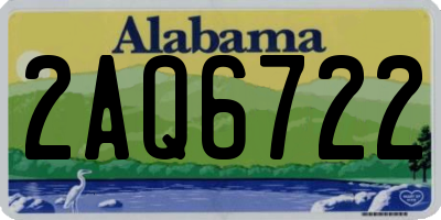 AL license plate 2AQ6722