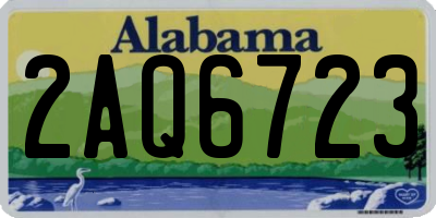 AL license plate 2AQ6723