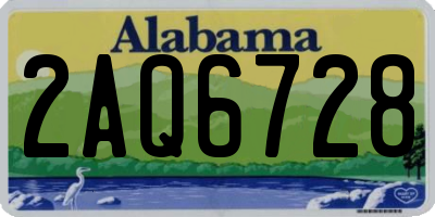 AL license plate 2AQ6728