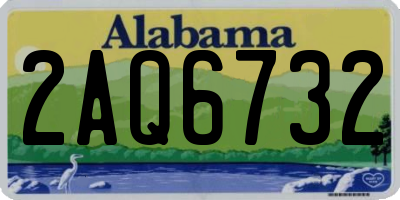 AL license plate 2AQ6732