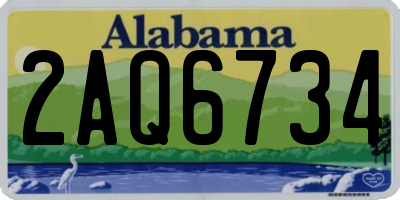 AL license plate 2AQ6734