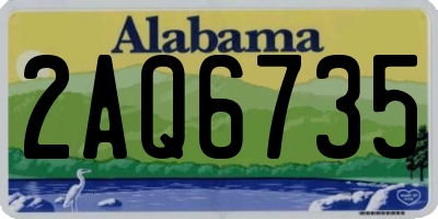 AL license plate 2AQ6735