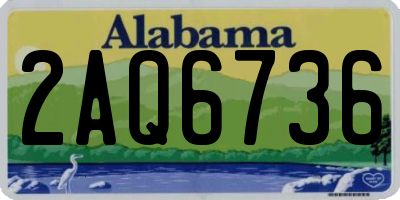 AL license plate 2AQ6736