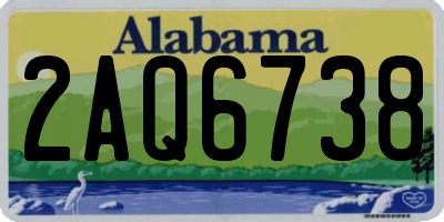 AL license plate 2AQ6738