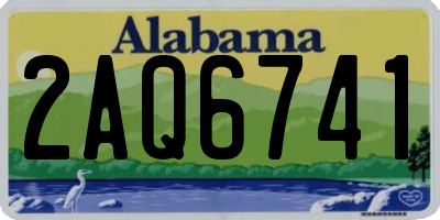 AL license plate 2AQ6741