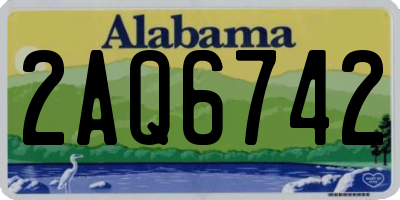 AL license plate 2AQ6742