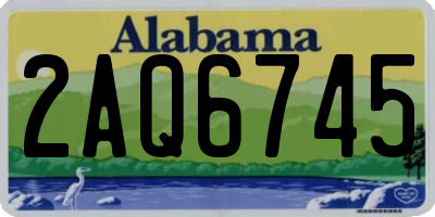 AL license plate 2AQ6745