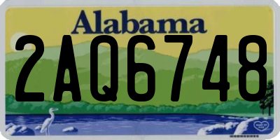 AL license plate 2AQ6748