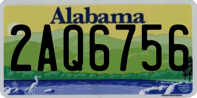 AL license plate 2AQ6756