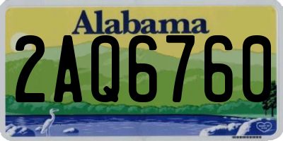 AL license plate 2AQ6760