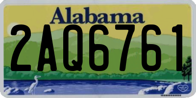 AL license plate 2AQ6761