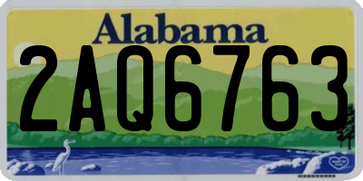 AL license plate 2AQ6763