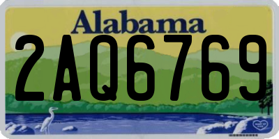 AL license plate 2AQ6769