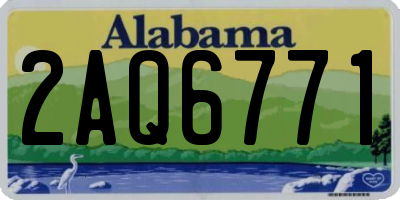AL license plate 2AQ6771