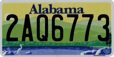 AL license plate 2AQ6773