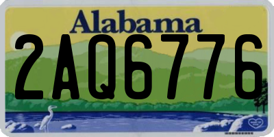 AL license plate 2AQ6776