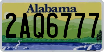 AL license plate 2AQ6777