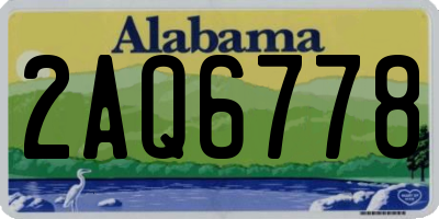 AL license plate 2AQ6778