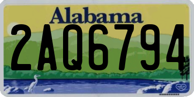 AL license plate 2AQ6794