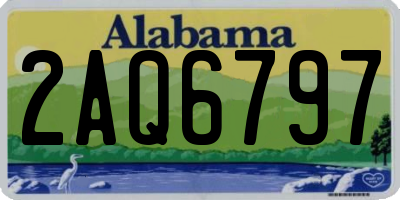 AL license plate 2AQ6797