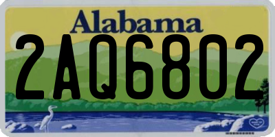 AL license plate 2AQ6802