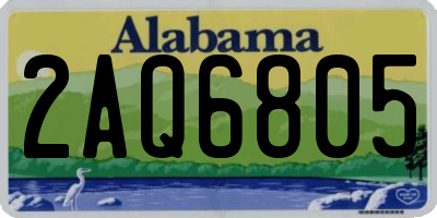 AL license plate 2AQ6805