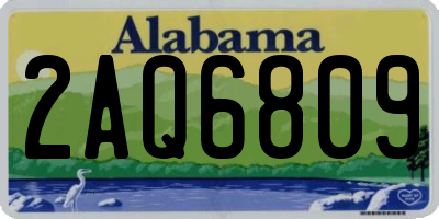 AL license plate 2AQ6809