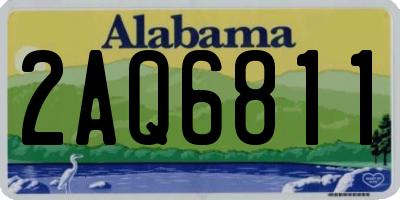 AL license plate 2AQ6811