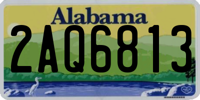 AL license plate 2AQ6813