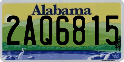 AL license plate 2AQ6815